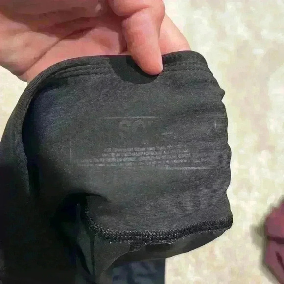 SOUL by SOULCYCLE Electric Feeling Lightning Bolt Leggings in Black Size medium - Picture 4 of 4